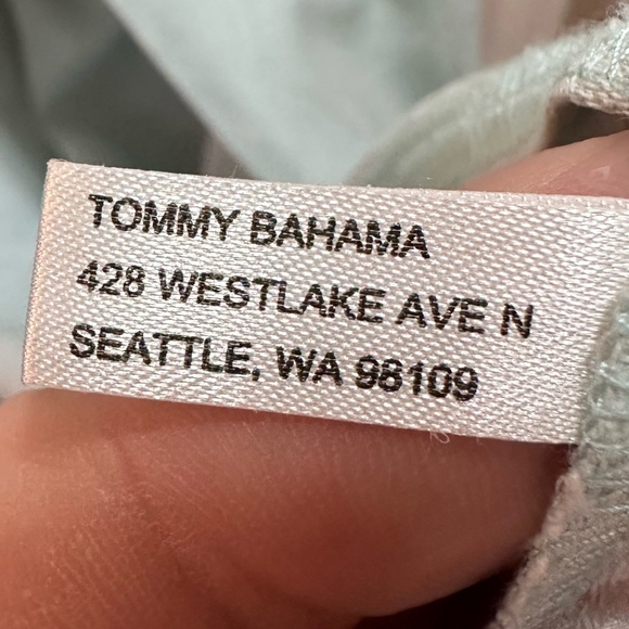 Tommy Bahama Shirt Mens Extra Large XLX Button Up Camp Hawaiian Seafoam Green - Picture 12 of 16